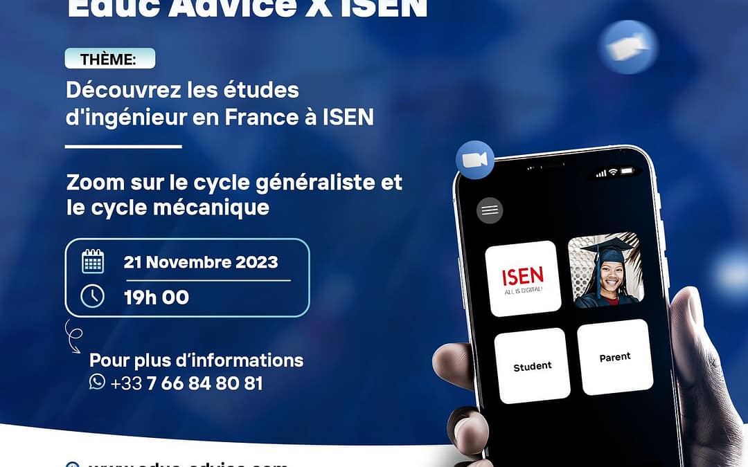 Webinaire sur l’ISEN et ses formations
