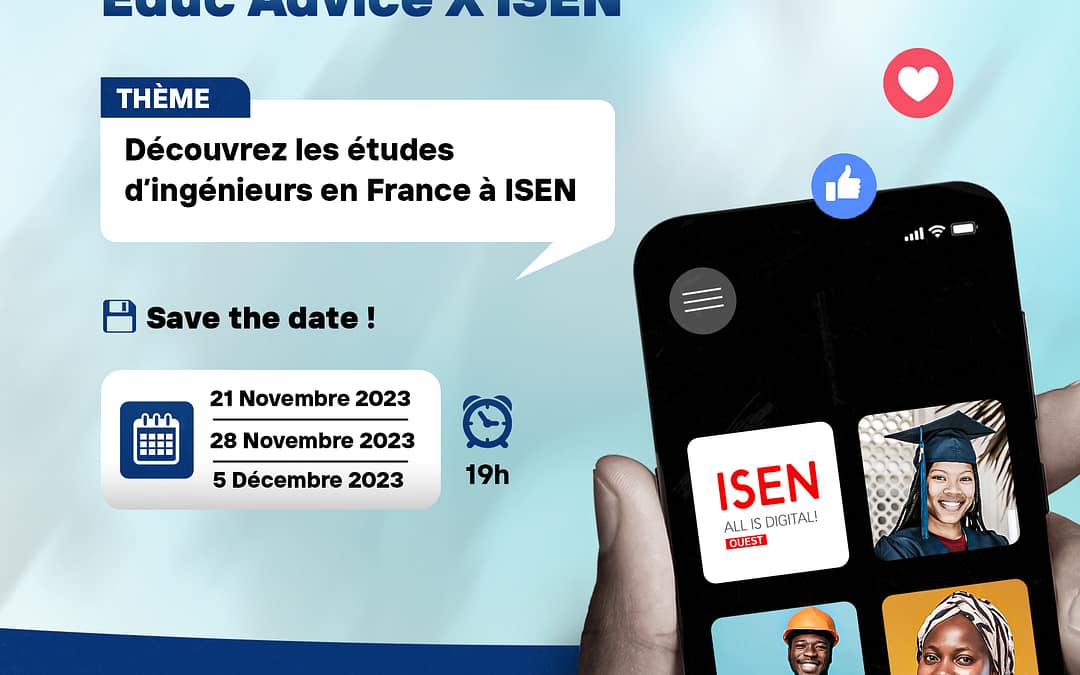 Webinaire sur ISEN et ses Formations : Explorez l’Excellence de l’Ingénierie Numérique